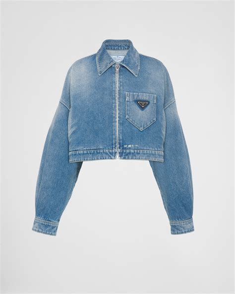 prada jeans tasche|Prada denim jacket.